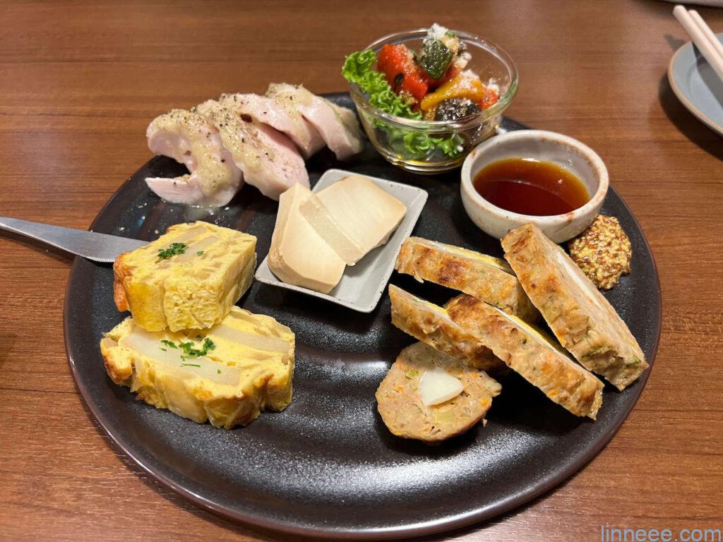 町家バルの前菜盛り合わせ