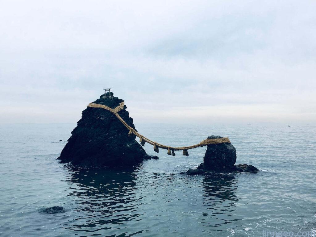 伊勢にある夫婦岩
